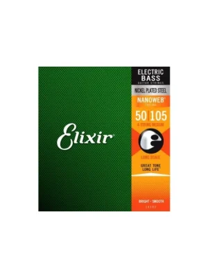 Struny na 4. strunnou basovou kytaru ELIXIR NanoWeb 14102 Horká Nabídka