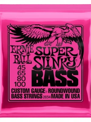 Značkový Struny na baskytaru Ernie Ball Super Slinky Bass EB 2834