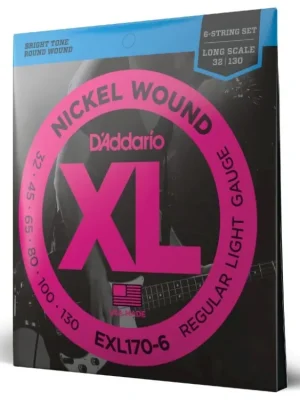 Hit Sezóny Struny na šestistrunnou basovou kytaru D'ADDARIO EXL170-6