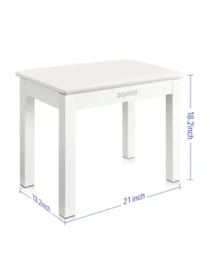 Finální Výprodej Donner Solid Wood Piano Bench with Storage