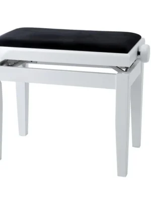 Gewa Deluxe - Bílý mat - Klavírní stolička Zlevněný