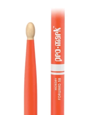 Časově Omezené ProMark Classic Forward 5B Painted Orange Hickory Drumstick, Oval Wood Tip