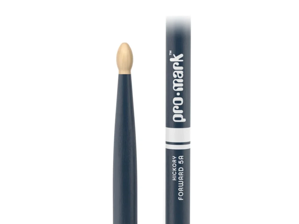 Výprodej ProMark Classic Forward 5A Painted Blue Hickory Drumstick, Oval Wood Tip