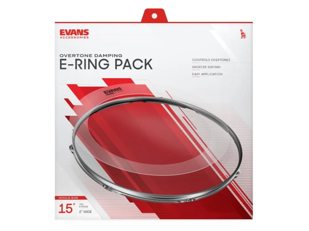 Evans 2 Inch E-Ring 10 Pack, 15 Inch Bezpečná Platba