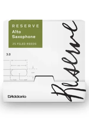 D'Addario Reserve Alto Saxophone Reeds, Strength 3.0, 25-box Přímo Od Výrobce