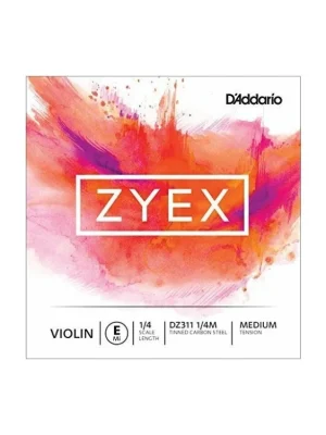 D'Addario Zyex Violin Single E String, 1/4 Scale, Medium Tension Cenová Bomba
