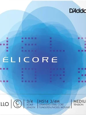 Novinka D'Addario Helicore Cello Single C String, 3/4 Scale, Medium Tension