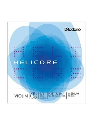 Cenově Výhodný D'Addario Helicore Violin Single E String, 1/2 Scale, Medium Tension