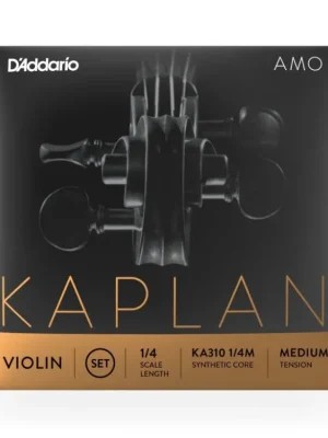 D'Addario Kaplan Amo Violin String Set, 1/4 Scale, Medium Tension Ihned K Objednání