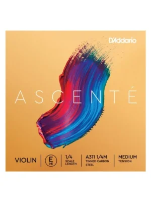Zlevněný D'Addario Ascenté Violin E String, 1/4 Scale, Medium Tension
