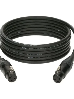 XLR adapter - gender changer with XLR 3p F/F black by Neutrik Sleva