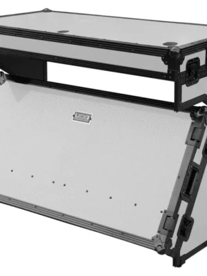 Cenově Výhodný Ultimate Flight Case Portable Z-Style DJ Table White Plus (Wheels)