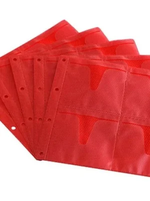 CD Sleeves Premium 10 x 8 CDs - červené Bezpečná Platba