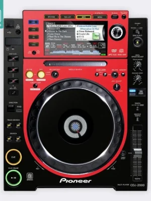 Skin CDJ-2000 COLORS DVS Red Nejprodávanější