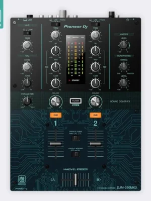 Skin DJM-250 MK2 TECH Light Blue Vrácení Zdarma