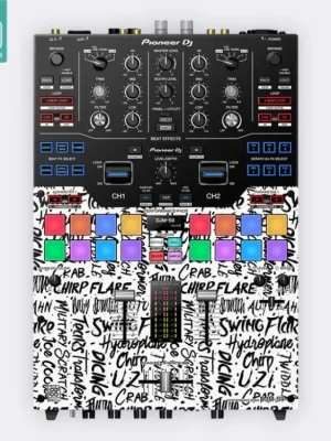 Akční Cena Skin DJM-S9 SCRATCH STYLE White