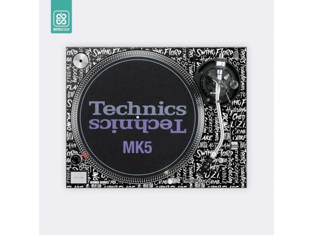 Super Cena Skin SL-1200 / 1210 MK5 SCRATCH STYLE Black