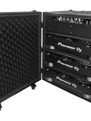 Ultimate Flight Case for 4 CDJ/MIXER Black Plus Značkový