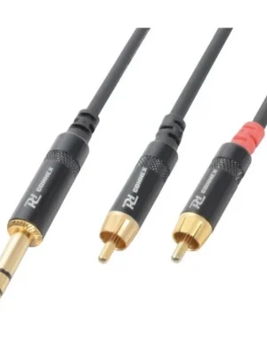 CX84-1 Cable 6.3 Stereo - 2 X RCA Male 1.5M Sleva