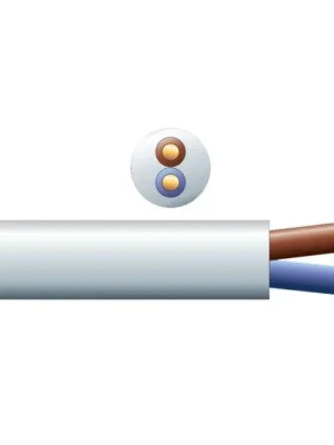 RX10W reproduktorový kabel kulatý 2x1,5 mm² bílý 50m Ověřený