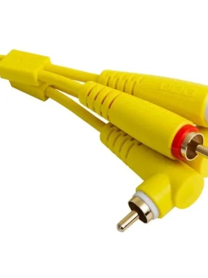 Ultimate Audio Cable Set RCA Straight - RCA Angled Yellow 3m Odeslání Ihned