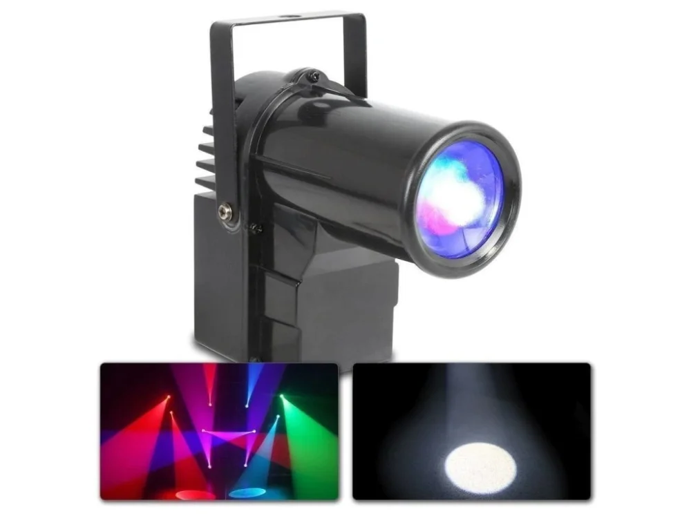 Originální PS10W LED Pin Spot 10W 4-IN-1 DMX