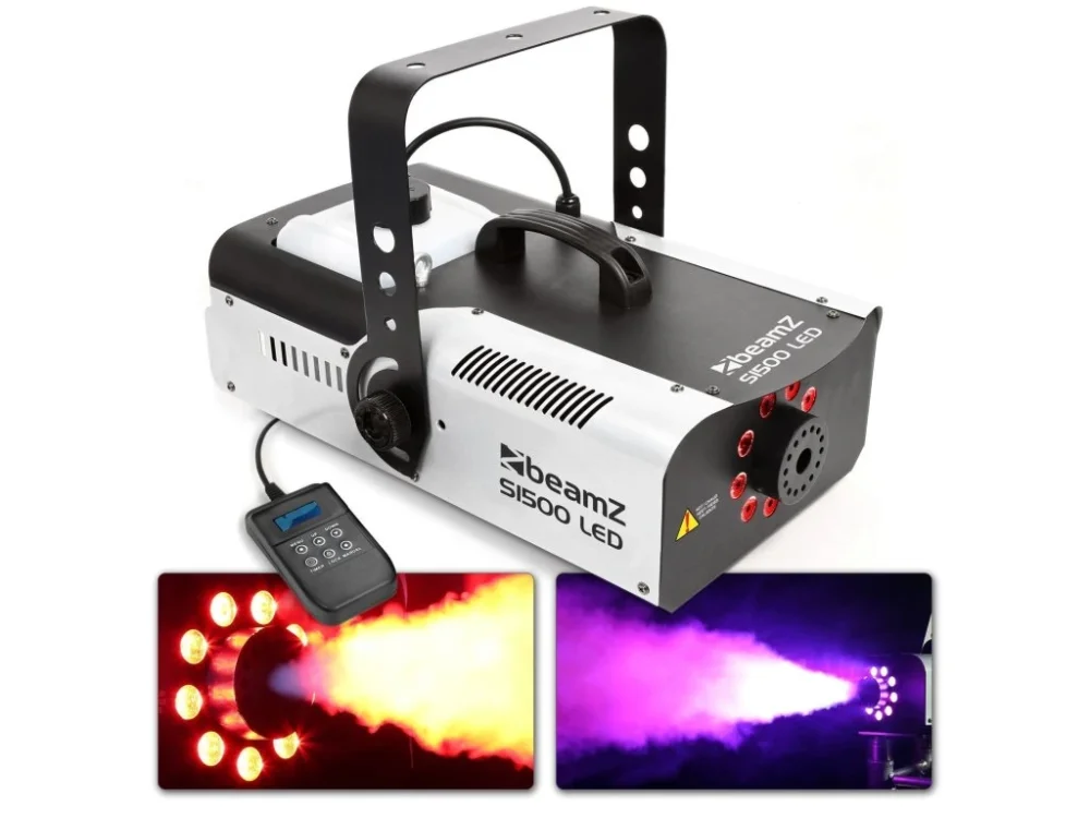 S1500LED 9x 3W RGB DMX Výrobník kouře Top Prodej