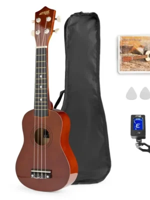 UKEY Set ukulele a příslušenství, hnědý Výprodej