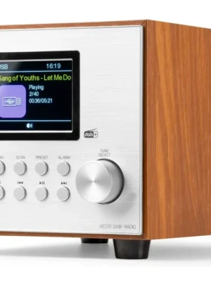 Vieste DAB+ Radio with subwoofer silver Expresní Doručení