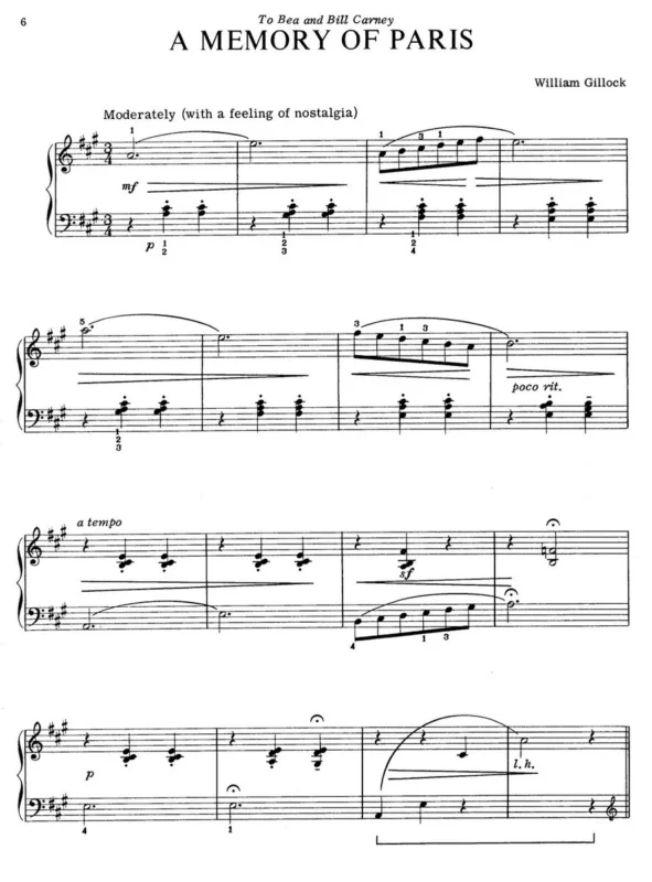 Rychlé Dodání Seven Pieces in Seven Keys by William Gillock / sedm skladeb v sedmi tóninách