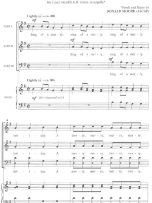 A HOLIDAY MADRIGAL / 3-PART MIX* a cappella Doprava Zdarma