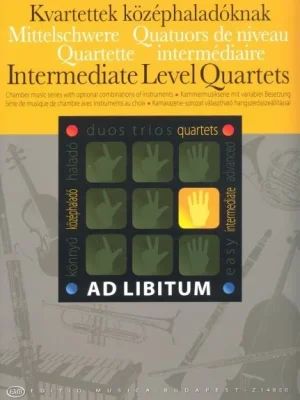 AD LIBITUM - Intermediate Level Quartets / komorní hudba pro volitelné nástroje Ověřený