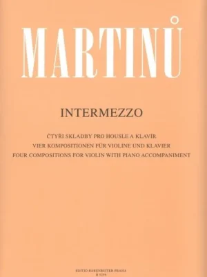 Zlevněný MARTINU: INTERMEZZO - čtyři skladby pro housle a klavír