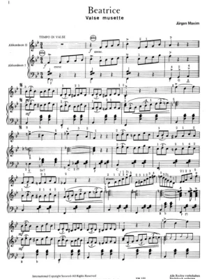 Accordeon Master Series 3 - Musette Erfolge / pět skladeb pro akordeon Dokud Zásoby Vydrží