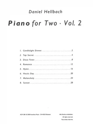Doprava Zdarma Hellbach: Piano for Two 2 / 1 klavír 4 ruce