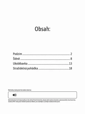 Značkový Písničkové kratochvíle 3 / čtyři písničky pro dětský sbor a klavír