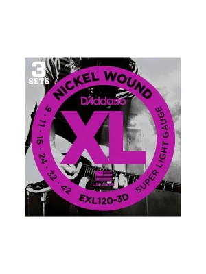 D'ADDARIO EXL120-3D Super Light - .009 - .042 Expresní Doručení