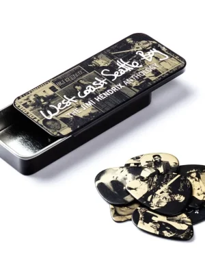 Akční Nabídka DUNLOP JHPT10H Jimi Hendrix West Coast Boy Pick Tin