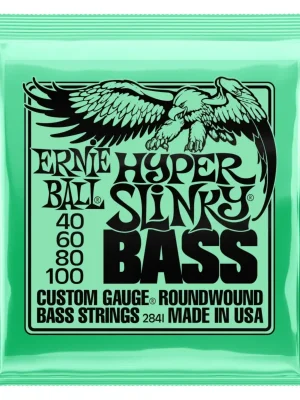 Rychlé Dodání ERNIE BALL 2841 Hyper Slinky Bass Nickel Wound Electric Bass Strings 40 - 100 Gauge