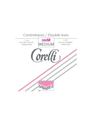 Poslední Šance SAVAREZ 360M Corelli Double Bass Tungsten Solo Set - Medium