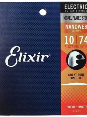 ELIXIR 12062 Ultra Thin NANOWEB® Coating 8 String Light Aktuální