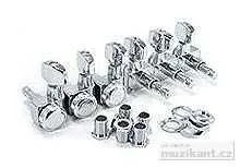 Cenová Bomba FENDER Locking Guitar Tuners American Deluxe Strat Brushed Chrome Set of 6