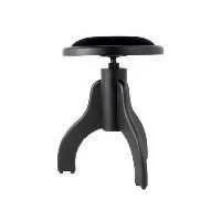 Klavírní stolička s kulatým sedákem matná černá Tovární Cena