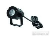 Eurolite LED spot 3W, 3200K, 6, černý, bodový reflektor Dokud Zásoby Vydrží