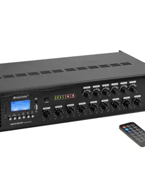 Omnitronic MAVZ-120.6P, 100V 6-zónový mixážní zesilovač, MP3/USB/SD/BT, 120W Nejprodávanější