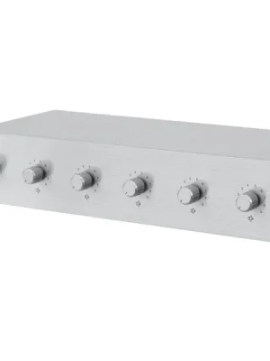 Omnitronic 6-ti zónový PA ovladač hlasitosti 5W stereo, stříbrný Doprava Zdarma