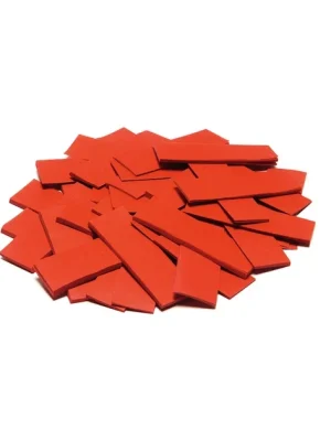 Nová Kolekce Tcm Fx pomalu padající obdélníkové konfety 55x18mm, červené, 1kg