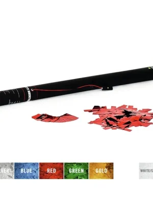 Originální Tcm Fx elektronické dělo na konfety 80cm, metalické červené konfety