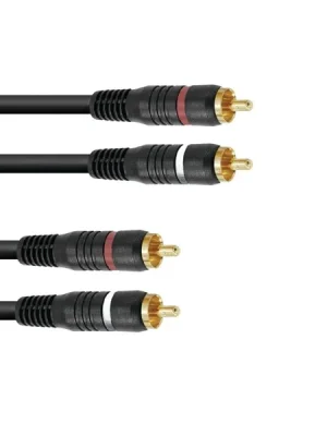Kabel CC-06, propojovací kabel 2x 2 RCA zástrčka HighEnd, 60cm Cenově Výhodný
