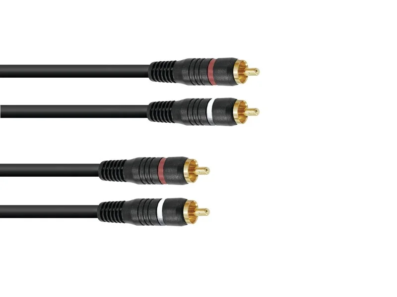 Kabel CC-06, propojovací kabel 2x 2 RCA zástrčka HighEnd, 60cm Cenově Výhodný